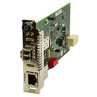 Lantronix C3110-1039 Media Converters 1000BASE-T TO 1000BASE-SX, ION Card, MM, LC, 2KM, via an SFP module