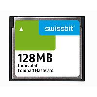 Swissbit SFCF0128H1BK1WI-C-MS-513-STD Compact Flash Cards Industrial Compact Flash Card, C-350, 128 MB, SLC Flash, 0C to +70C