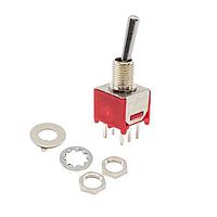 E-Switch 200MDP1T1B1M2QEH Toggle Switch DPDT ON-ON PCB SILVR