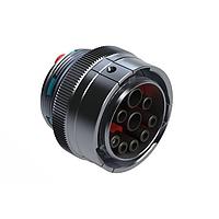 Amphenol SINE Systems AHDBM06-24-91SR Receptacles Size 24, 9 Position ISOBUS Plug, Socket, Reduced Seal, Wide Thread Adapter (WTA), Break-Away