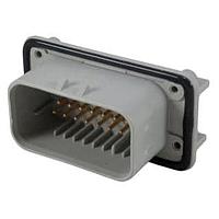 AMP Connectors - TE Connectivity 1-776087-4 Headers HDR 23P R/A AU GRAY