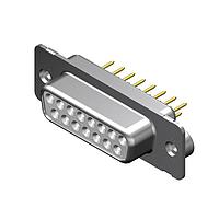 Molex / FCT 173109-0611 D-Sub Connectors - Standard Density FCT DSUB STR PC RCPT 15 PN W/CLINCH