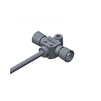 Amphenol LTW SI-050500-ZZ0-TSA05 Sensor Cables / Actuator Cables Circular Metric Connector, T Cable, Metal, I Coding, 4A, 05 pins, (End 1) Female Male (Power) + Female (Signal), (End 2) Female Male (Power) + Female (Signal), Screw Thread, Length 5000 mm, IP68 Mated