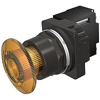 SIEMENS 52BR8BTXB Mushroom PTR,NEMA4X,MTD,FV 6V,FULL ILL AMBER,LED