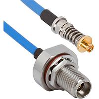 Amphenol SV Microwave FV67.3SMPM-085-FB292-060 RF Cable Assemblies VITA 67.3SMPM to 2.92mm BKHD F 6"Cable