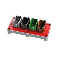 Amphenol SINE Systems AT04-48P-B016 Housing Pnl Mnt Rcpt 48 Pos SZ 16 Sealed Flange