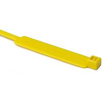 HellermannTyton IT50L4M4 Cable Ties MilSpec Identification Tie, 15.4" Long, MS3368, 50lb Tensile Strength, PA66, Yellow, 1000/pkg