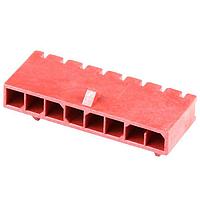 Molex 215760-1028 PCB Receptacle Versa Color RA Header Thru Hole Single Row 8 Ckts Matte (Sn) GloWire Red