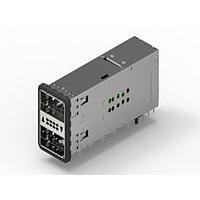 AMP Connectors - TE Connectivity 2198373-2 Cage Assemblies zQSFP+ STACKED RECPT ASSY 2X1