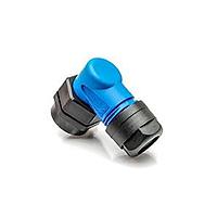 Amphenol Tuchel C016 G09 042 G10 X Cable Clamp / Backshells R/A BACK SHELL BLUE Price Per PC