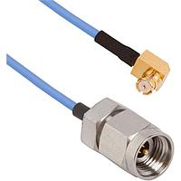 Amphenol SV Microwave FRSMP-047-MS292-060 RF Cable Assemblies SMP R/A F  2.92mm STR M 6"Cable