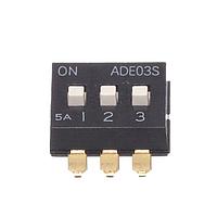 P&B ADE03S04 DIP Switches SWITCH DIP SPST EXT ACT 3POS SMD