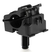 HellermannTyton 156-02630 Cable Mounting & Accessories Fir Tree Mount Ratchet Clamp, 0.50 - 0.77" Bundle Dia, FT9LG, PA66HIRHSUV, Black, 250/ctn