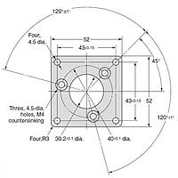 Omron Automation and Safety E69-FCA03 Tools & Accessories SQAURE FLANGE FOR EN CODER
