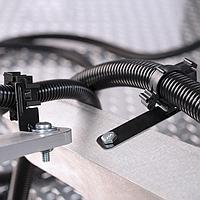 HellermannTyton 151-02983 Conduit Tubing Clamp Conduit Clamps, Size 30, Mounting Hole 6.5 mm, Offset 40.5 mm, PA66HIRHS, Black,  25/pkg