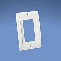 Panduit ECPGEI Label Holder Sngl Gang Rectan Screw-On Facepla