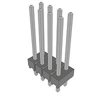 Samtec HTSW-104-15-T-D-LL Pin Header High Temperature PCB Header Strips, 0.100" pitch