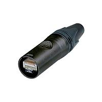 NEUTRIK NE8MX6-B-T XLR Cable connector etherCON CAT6A - black - includes Cat 6A RJ45  - Solid wire AWG 26-22; Stranded wire AWG 27/7 to 22/7; wire insulation diameter <= 1.1 mm