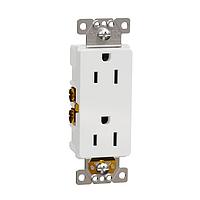 Square D SQR44102WH Receptacles TR 15A RECEPTACLE RESI WH 10 PK