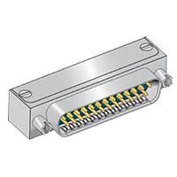 Glenair 280-028P3S25MEGPA D-Sub Connectors - Standard Density Rt ang PC tail w/ jackposts plug