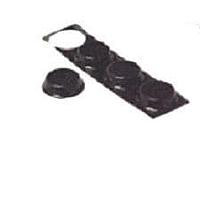 Serpac 51 Feet Stick-On Feet Black