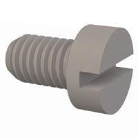 Essentra Components 50M060100D010 Machine Screw Cheese Slotted Screw, M6 X 1 Thread, 10mm Lg