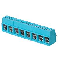 Same Sky (formerly CUI Devices) TB002V-500-08BE Fixed Terminal Blocks Terminal block, screw type, 5.00 , vertical, 8 poles, CUI Blue, slotted screw, PCB mount