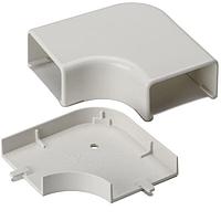 HellermannTyton TSRP3FW-25-1 Wire Ducting & Raceways Elbow Cover, 1-3/4", 1" Bend Radius, PVC, Office White, 1/bg