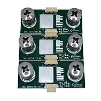 Infineon EVALXDP710FETBDTOBO1 Hot Swap Voltage Controller FET board connects with EVAL_XDP710_V2 to allow evaluation of FETs