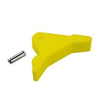 BIVAR CP-06 YW Card Ejectors PCB Card Ejector, 0.062 in. PCB Width, 1.13 in. Upturned Lever, Nylon, Yellow