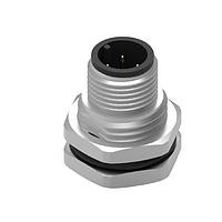 Wurth Elektronik 643150100604 Plugs WRCIRC M12  Screw  Coding A   Panel Solder Bucket Metal with Front Panel Nut PG9  Male connector, polarity 4