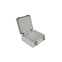 Bud Industries PTH-22512 Electrical Enclosures PC+10% Fiberglass Box with Self-Locking Latch (9.1 X 8.3 X 3.9 In)