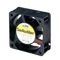 Sanyo Denki 9WF0624H402 Axial DC Axial Fan, 60x60x25mm, 24VDC, Oil Proof