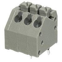 Same Sky (formerly CUI Devices) TBL002A-350-03GY-2GY Fixed Terminal Blocks Terminal block, screwless, 3.50, 45, 3 poles, cool gray
