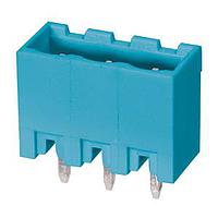 Same Sky (formerly CUI Devices) TBP01R2-508-03BE Headers Terminal block, pluggable, 5.08, receptical, 3 pole, blue