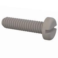 Essentra Components 010080P025 Pan Slotted Pan Slotted Screw, 0-80 Thread, 1/4 Lg