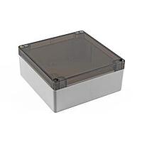 Hammond Manufacturing 1554Q2GYSL Enclosures General Enclosure - Grey/Smoke Lid - 5.5 x 5.5 x 2.4in - Polycarbonate - N4X