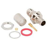 Amphenol RF 031-6874 Connectors TNC Straight Crimp Bulkhead, 50 Ohm