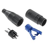 Amphenol Audio AC3MCPJ Cable Connectors 3 Pole XLR Male Cable Conn Thermoplastic Shell Contacts Large Cable Clamp Black