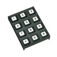 Grayhill 84BB-0337-B Keypad Legend 84S WHT INK/BLK BTN