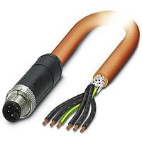 PHOENIX CONTACT 1414962 Sensor Cables / Actuator Cables 6POS Power Cable Orange 10m