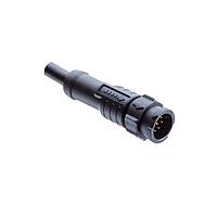 Amphenol LTW AD-05BMMM-QL8D02 Sensor Cables / Actuator Cables X-Lok, Mini Size, Plastic, 5A, 05 pins, Male Connector, Male Contact, Straight, Push Lock, Overmolded, Length 2000mm, IP68