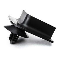 HellermannTyton 151-00994 Mounting Bracket Mini Channel, 1.2" Long, 90 Angle, Arrowhead, PA66HIRHSUV, Black, 4000/ctn