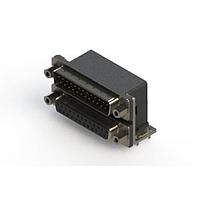 EDAC 663-025-364-033 Dual Port D-Sub Connectors Right-angle Dual Port D-Sub Connector