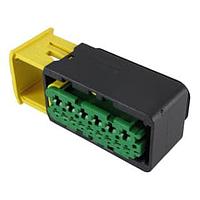 AMP Connectors - TE Connectivity 3-1563878-1 Housings 15POS, MIXED, REC HSG, SEALED, ASSY