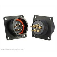 Eaton Souriau-Sunbank UTS014D5P Receptacles 5P SQ FLANGE PIN RECEPTACLE SIZE 14D