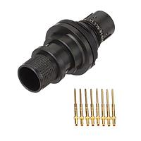 Amphenol Socapex UCOM10G+RCB Receptacles Receptacle Crimp Black nickel