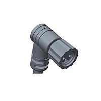 Amphenol LTW 8AP-04AFFM-SR7A02 Sensor Cables / Actuator Cables Guided M8 Circular Metric Connector, Plastic, 3A, 04 pins, Female Connector, Female Contact, Right Angle, Screw Thread, Overmolded, Length 2000mm, IP67 Mated