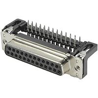 HARTING 09663137602 D-Sub Connectors - Standard Density D-Sub 25pin female angled 2.84mm pitch, stamped, w/o board locks, 4-40UNC, PL3