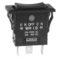 NKK Switches WR18AF Rocker Switches SPDT 15A SEALED